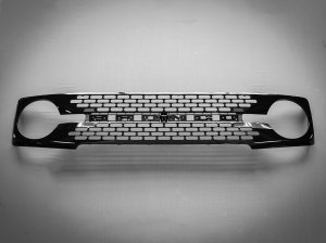 Ford Bronco Custom Grille - High End OEM Style - Gloss Black Finish